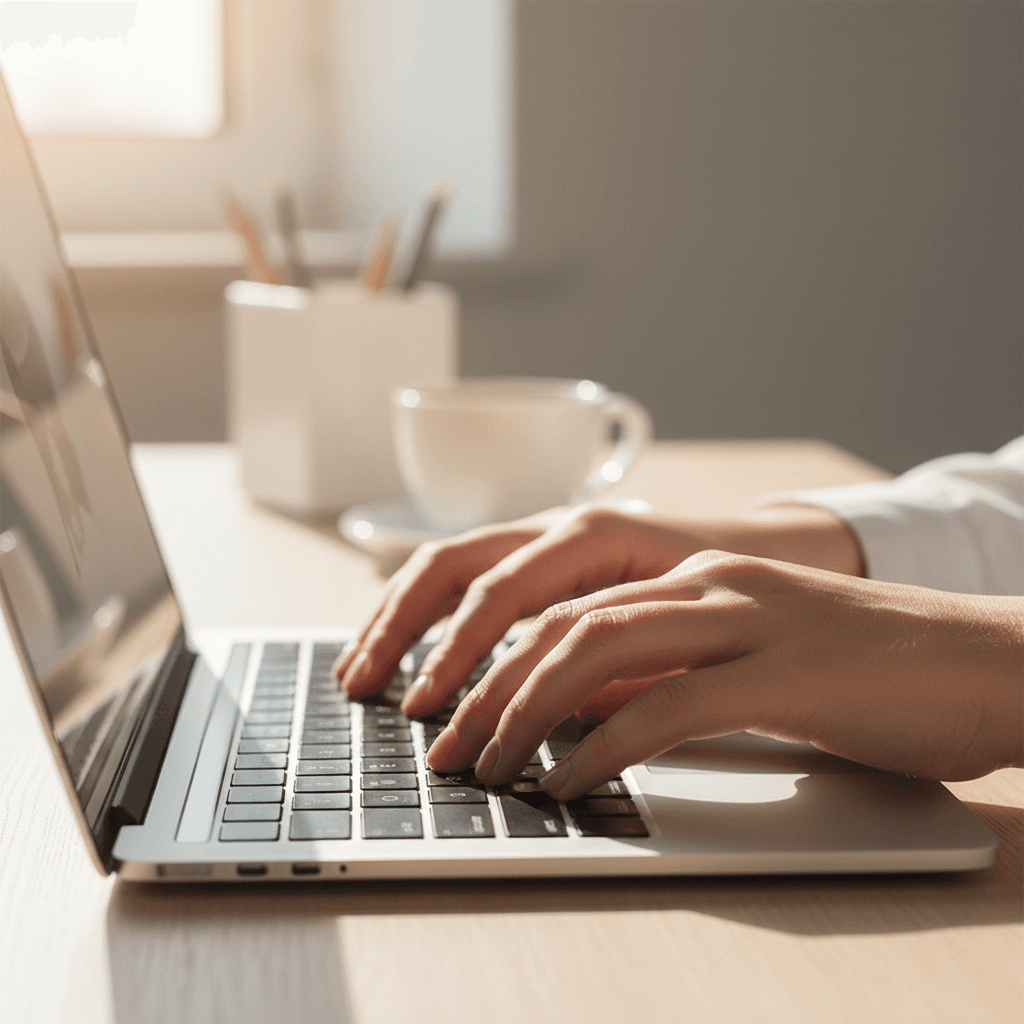 Customer filling out lead capture form on website