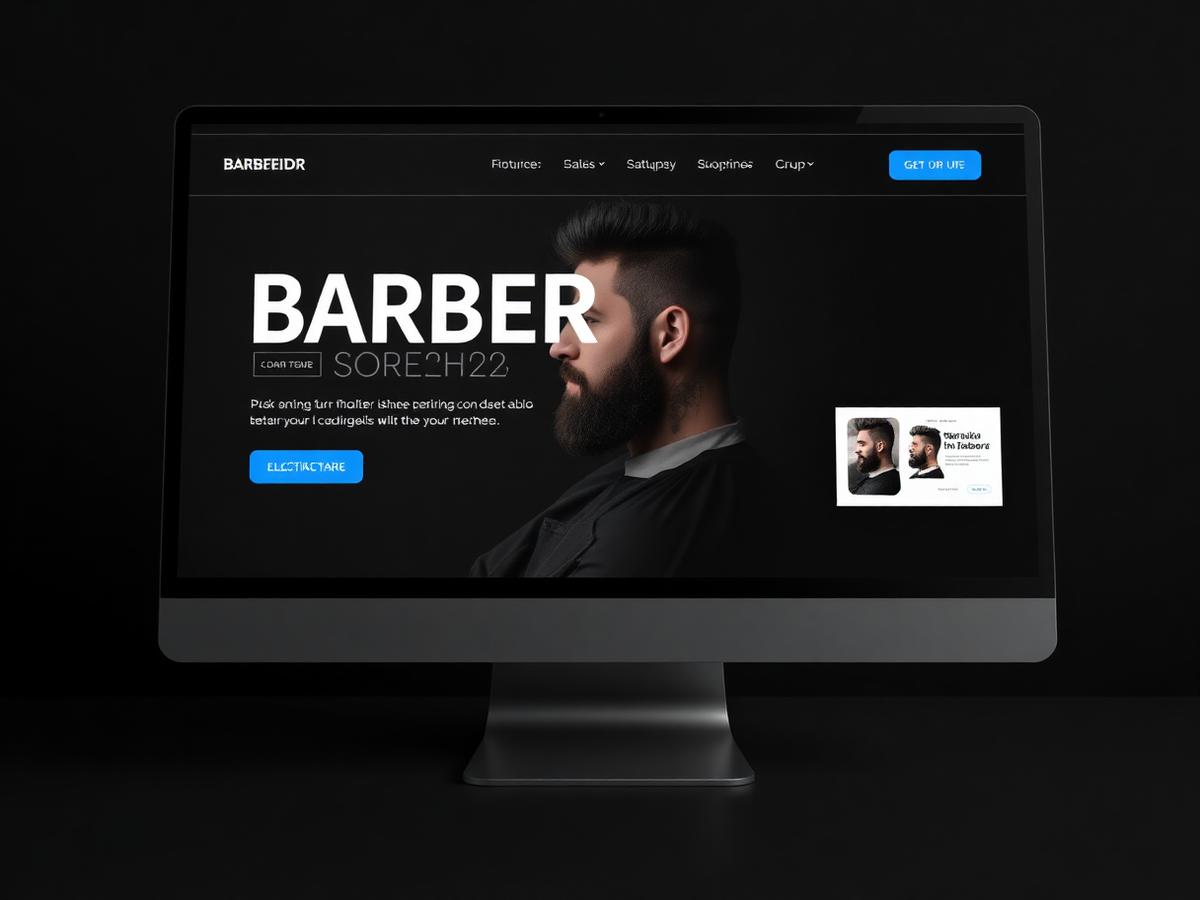 Forge Barber Co. website mockup