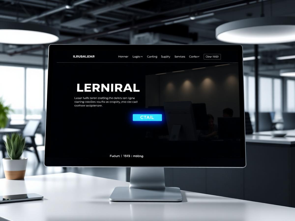 Pristine Commercial website mockup
